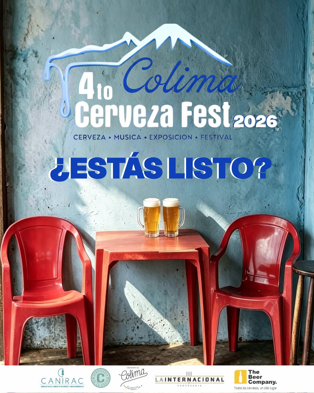 Cartel oficial del cuarto CervezaFest Colima 2026